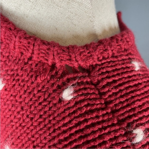 Vintage Boundary Waters Christmas Cardigan Sweater Womens Size Large Snowmen - Picture 4 of 6